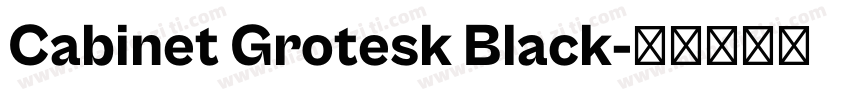 Cabinet Grotesk Black字体转换